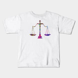 Scales of Justice Art Kids T-Shirt